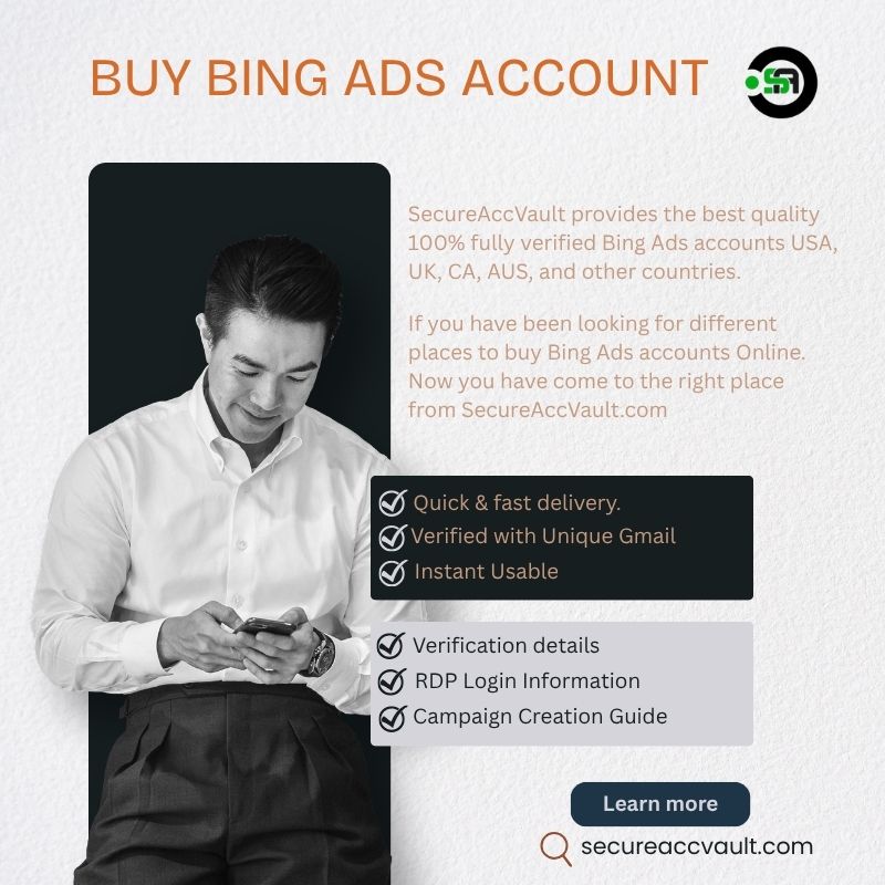 Buy Bing ads accounts